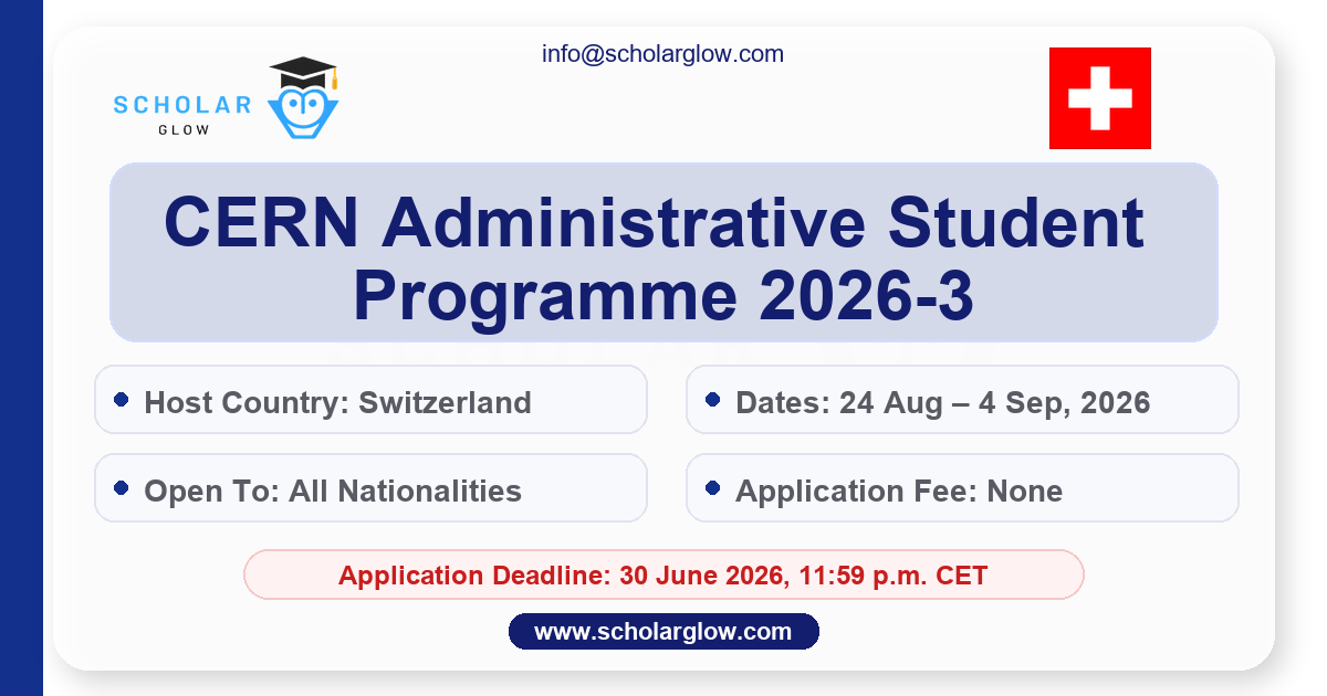 CERN Administrative Student Programme 2026-3