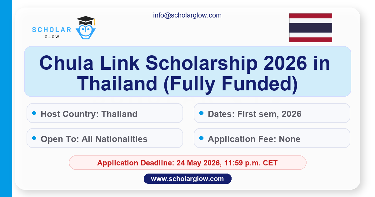 Chula Link Scholarship 2026 in Thailand (Fully Funded)