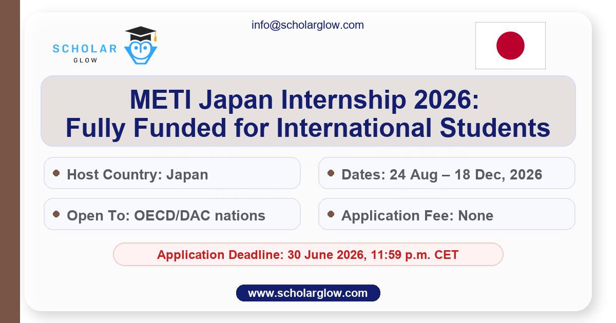 METI Japan Internship 2026: Fully Funded for International Students