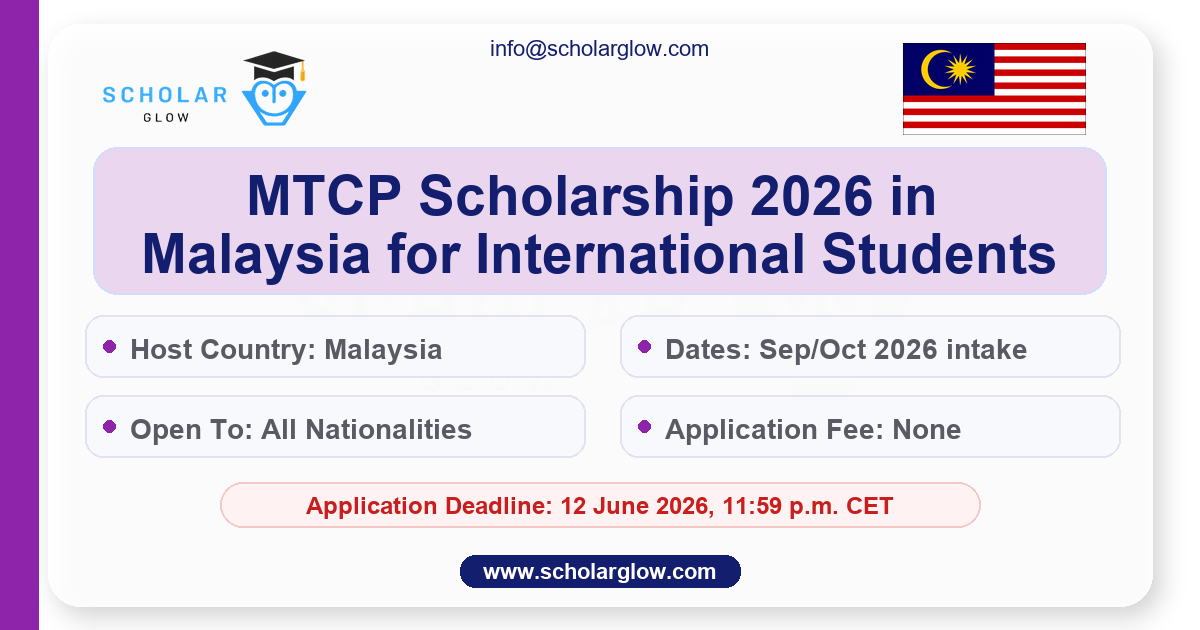 MTCP Scholarship 2026 in Malaysia for International Students