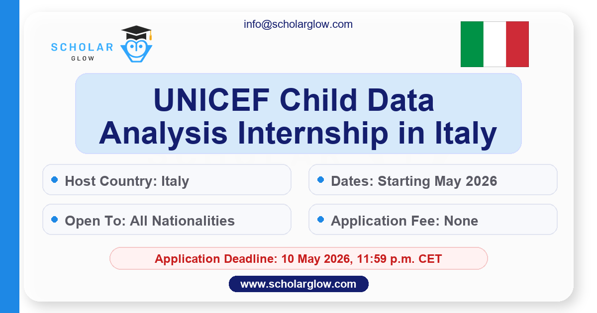 UNICEF Child Data Analysis Internship in Italy