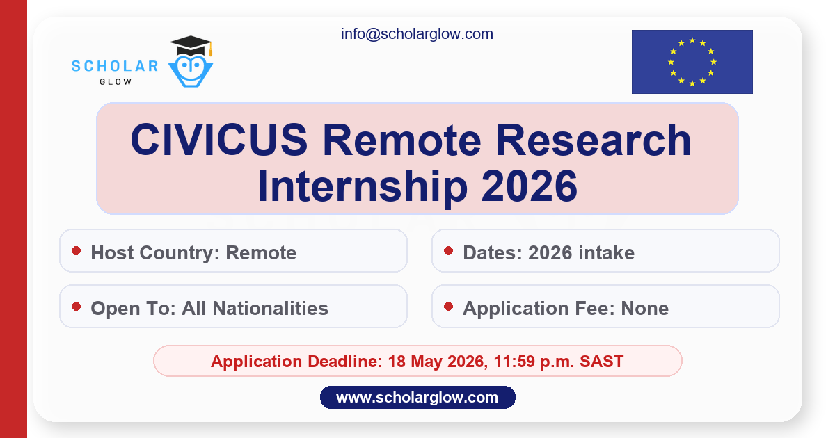 CIVICUS Remote Research Internship 2026