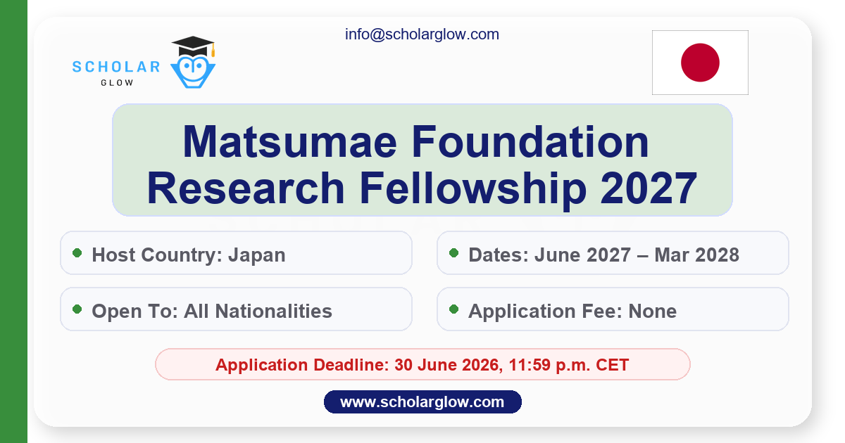 Matsumae Foundation Research Fellowship in Japan 2027
