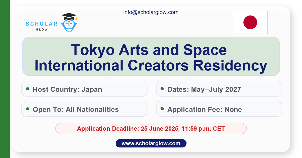 Tokyo Arts and Space International Creators Residency 2026–2027