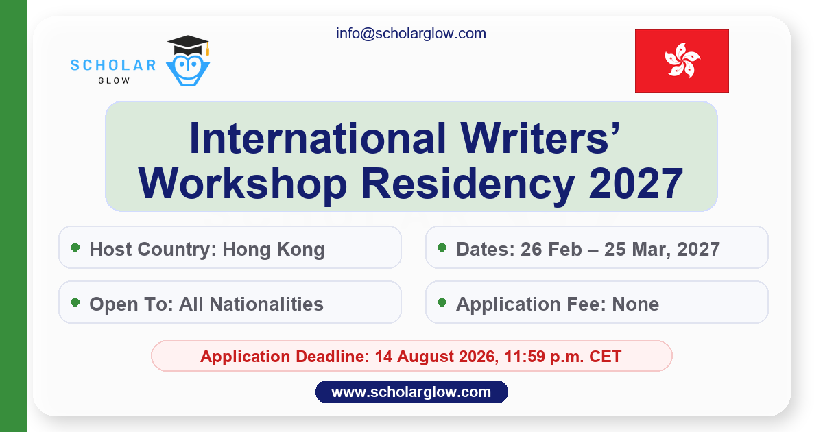 International Writers’ Workshop Residency in Hong Kong 2027
