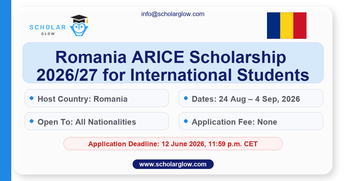 Romania ARICE Scholarship 2026/27 for International Students