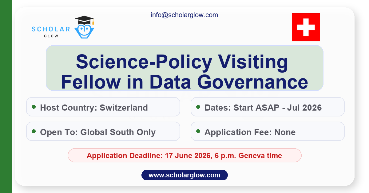Science-Policy Visiting Fellow in Data Governance, Geneva